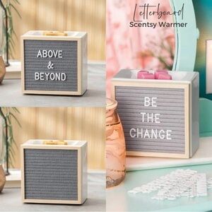 Scentsy LETTERBOARD Warmer Creative Inspirations Do-it-yourself Phrases NEW